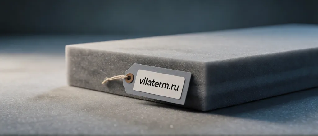 Уплотнительный жгут Вилатерм из вспененного полиэтилена: крупный план материала